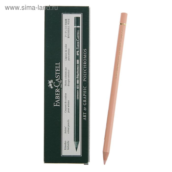 Карандаш художественный цветной Faber-Castell Polychromos®, 132 светло-телесный
Карандаш художественный цветной Faber-Castell Polychromos®, 132 светло-телесный