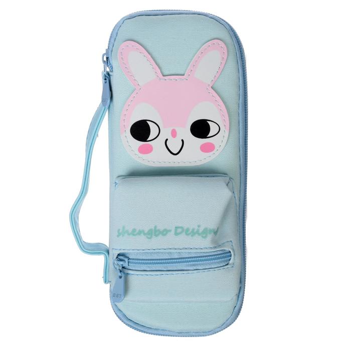 Пенал школьный на молнии 2 отделения "Рюкзачок, Зайка", голубой
Пенал школьный на молнии 2 отделения "Рюкзачок, Зайка", голубой