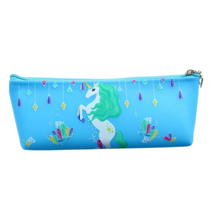 Пенал школьный "Единорог", на молнии, силиконовый, голубой
Пенал школьный "Единорог", на молнии, силиконовый, голубой