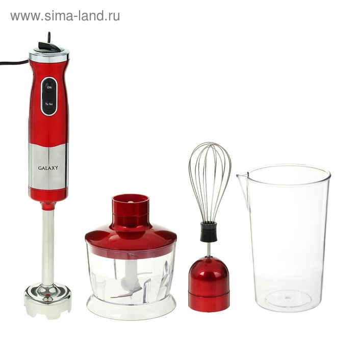 Блендер Galaxy GL 2121, погружной, 800 Вт, 0.5 л, 2 скорости, красный
Блендер Galaxy GL 2121, погружной, 800 Вт, 0.5 л, 2 скорости, красный