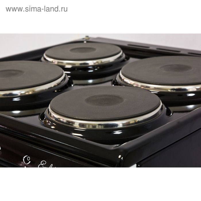 Плита De Luxe 5004.12 Э, электрическая, 4 конфорки, 43 л, эмаль, без гриля, черная
Плита De Luxe 5004.12 Э, электрическая, 4 конфорки, 43 л, эмаль, без гриля, черная