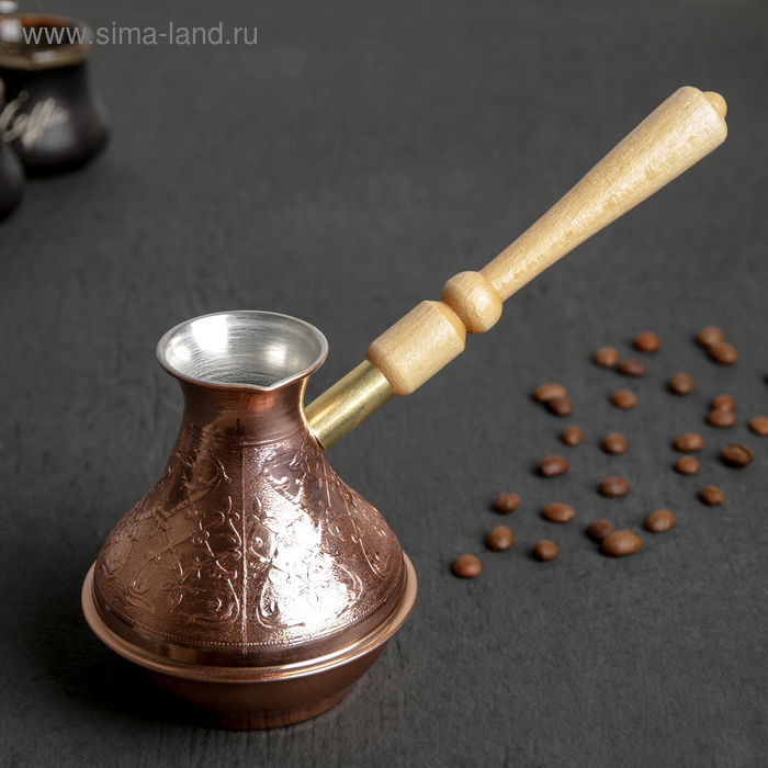 Кофеварка медная TimA «Восточная красавица», 400 мл, съёмная ручка 
Кофеварка медная TimA «Восточная красавица», 400 мл, съёмная ручка