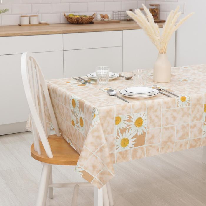 Клеёнка столовая на нетканой основе «Ромашки в клетке», ширина 135 см, рулон 20 метров, цвет бежевый
Клеёнка столовая на нетканой основе «Ромашки в клетке», ширина 135 см, рулон 20 метров, цвет бежевый