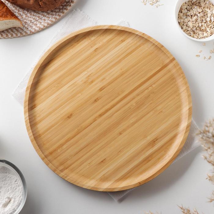 Блюдо, d=33 см, бамбук 
Блюдо, d=33 см, бамбук
