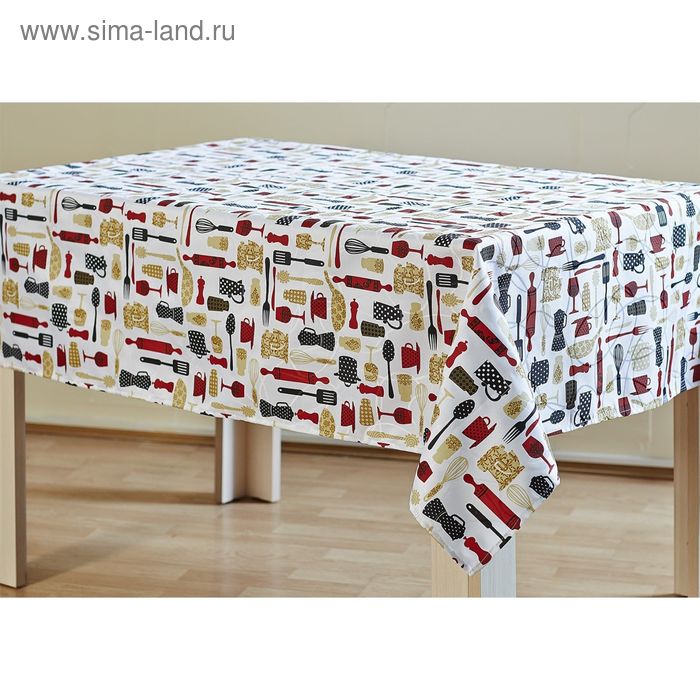 Скатерть жаккардовая с печатным рисунком, размер 140х180 см
Скатерть жаккардовая с печатным рисунком, размер 140х180 см
