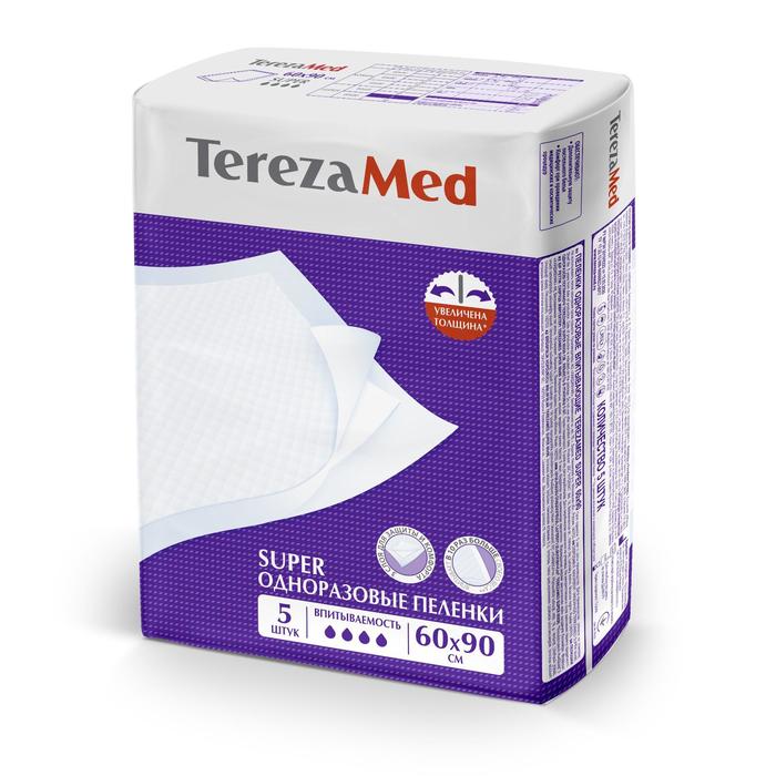 Пеленки одноразовые Super 60x90 TerezaMed уп.5