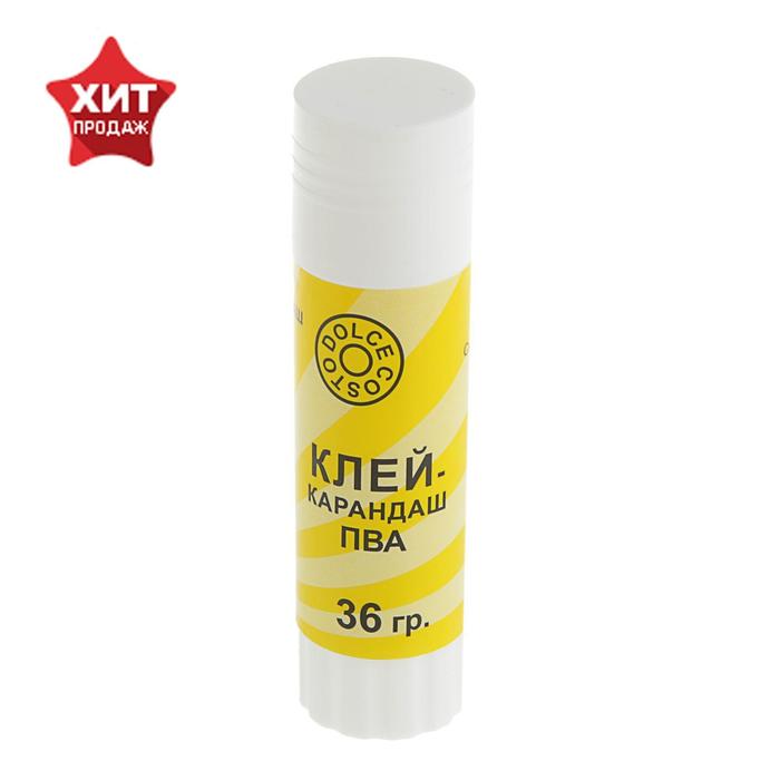 Клей-карандаш PVA 36 г, DOLCE COSTO D00142
Клей-карандаш PVA 36 г, DOLCE COSTO D00142