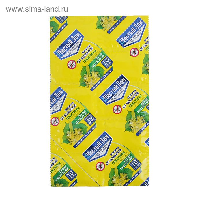 Пластины от комаров Чистый дом "Летнее настроение", упаковка, 10 шт
Пластины от комаров Чистый дом "Летнее настроение", упаковка, 10 шт