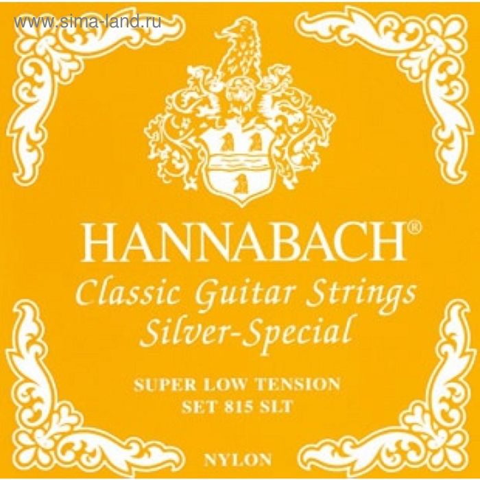 фото Струны для классической гитары hannabach 815slt yellow silver special