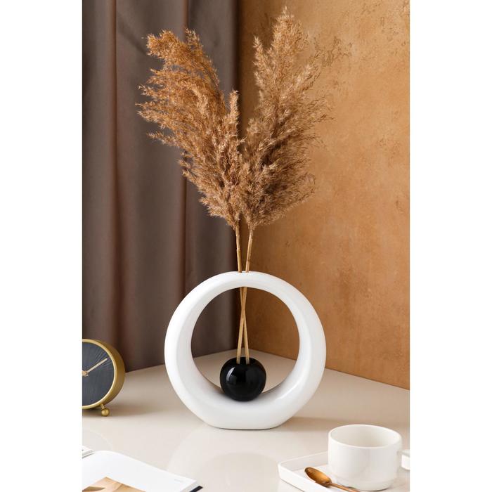 Ваза керамическая "Орбита", настольная, бело-чёрная, 24 см
Ваза керамическая "Орбита", настольная, бело-чёрная, 24 см