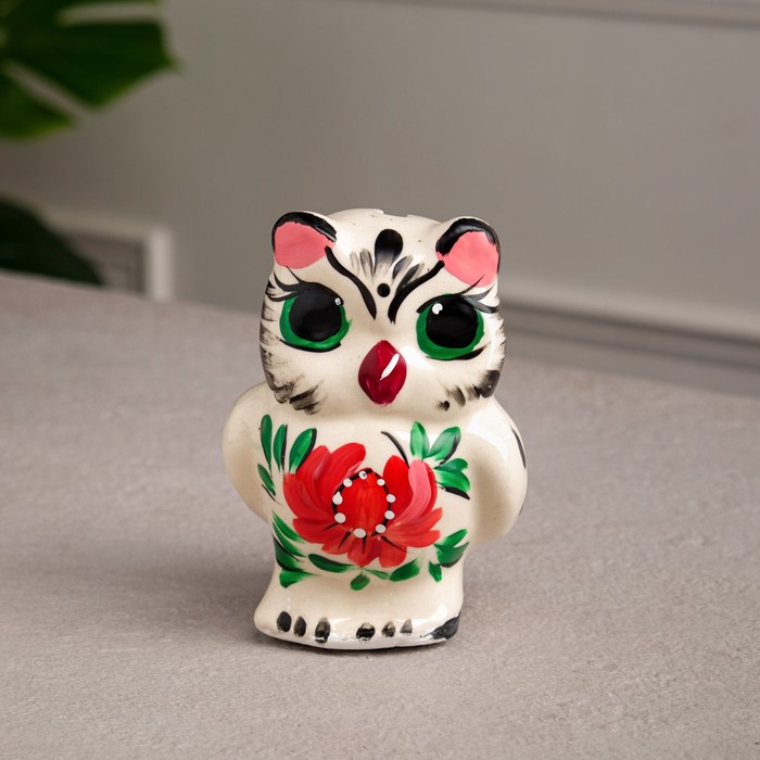 Копилка "Сова", белая, керамика, 13 см
Копилка "Сова", белая, керамика, 13 см