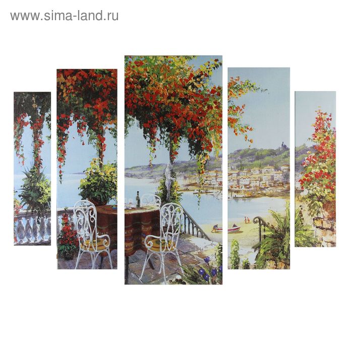 Картина модульная на подрамнике "На берегу моря" 2-14х53, 2-21х69,5 1-34х79; 80х118 см
Картина модульная на подрамнике "На берегу моря" 2-14х53, 2-21х69,5 1-34х79; 80х118 см