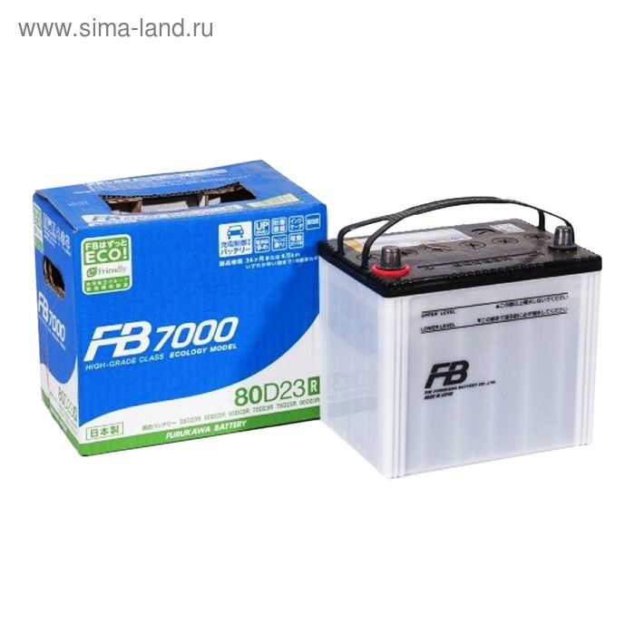 фото Аккумуляторная батарея fb9000 70 ач 85d23r, прямая полярность furukawa battery