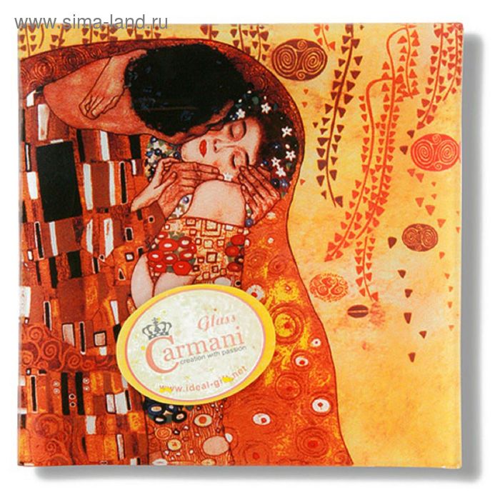 фото Тарелка квадратная «поцелуй», 13х13 см carmani.pl