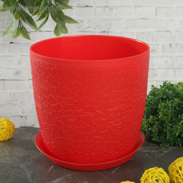 Горшок с поддоном «Верона», 1,4 л, цвет красный
Горшок с поддоном «Верона», 1,4 л, цвет красный