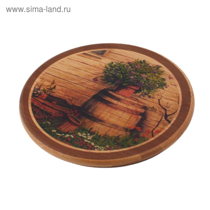 Подставка под горячее с декором, круглая
Подставка под горячее с декором, круглая