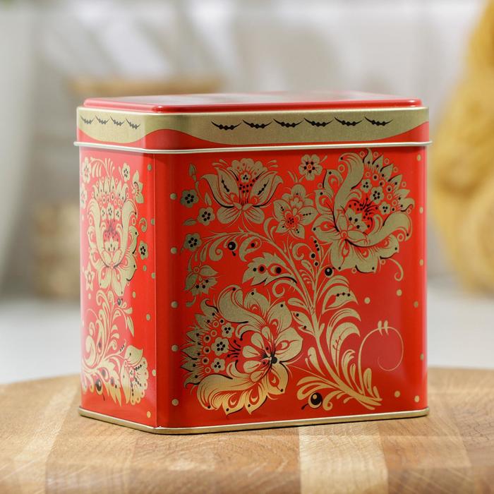 Банка для сыпучих продуктов 0,6 л «Русский узор Цветы», прямоугольная
Банка для сыпучих продуктов 0,6 л «Русский узор Цветы», прямоугольная