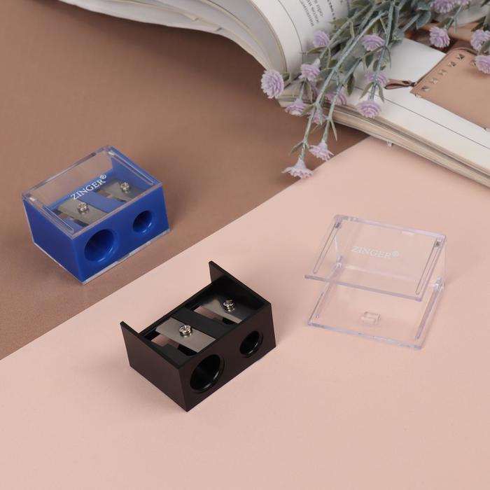 Точилка косметическая, двойная, с крышкой, цвет МИКС, SH-21
Точилка косметическая, двойная, с крышкой, цвет МИКС, SH-21