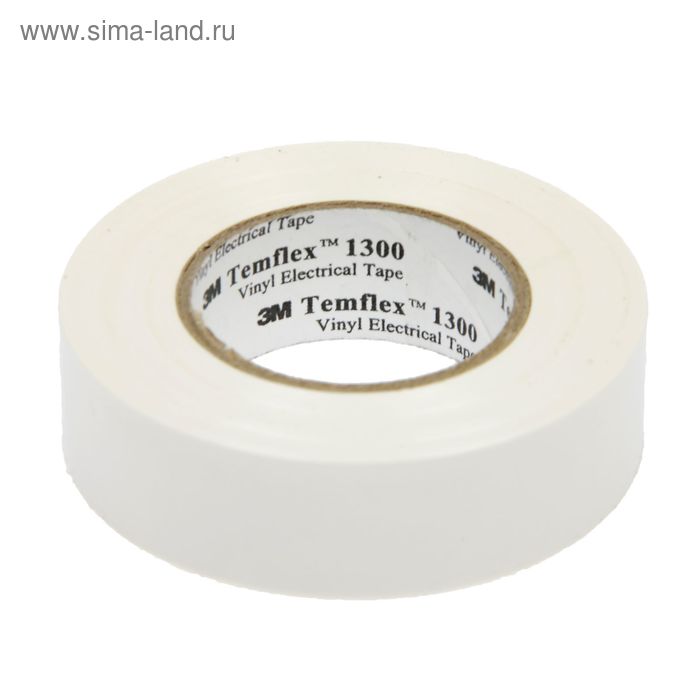 Изолента 3М Temflex 1300, ПВХ, 19 мм x 20 м, 130 мкм, белая
Изолента 3М Temflex 1300, ПВХ, 19 мм x 20 м, 130 мкм, белая