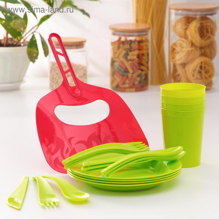 Мини-набор для пикника и барбекю на 4 персоны + подарок, цвет МИКС
Мини-набор для пикника и барбекю на 4 персоны + подарок, цвет МИКС