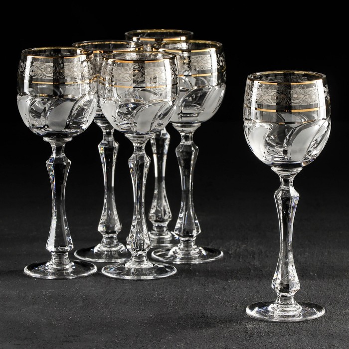 Набор рюмок «Флорис», 70 мл, хрусталь, 6 шт 
Набор рюмок «Флорис», 70 мл, хрусталь, 6 шт