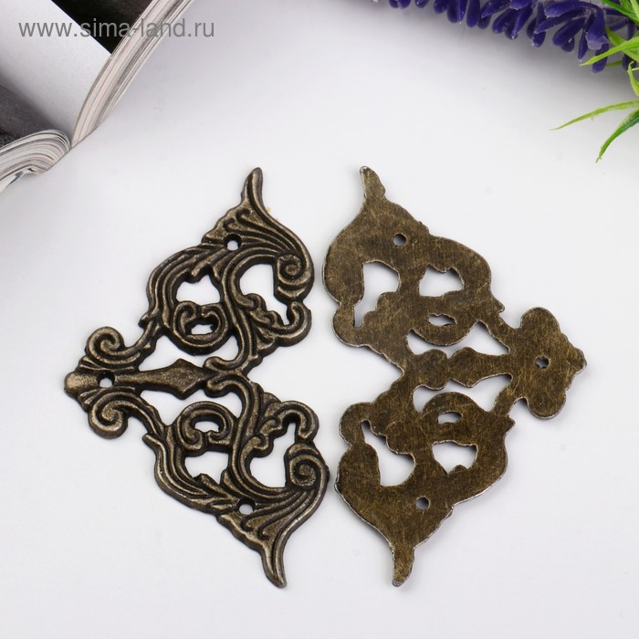 Уголок металл "Ажурный" (набор 2 шт) 4,5х4,5 см
Уголок металл "Ажурный" (набор 2 шт) 4,5х4,5 см