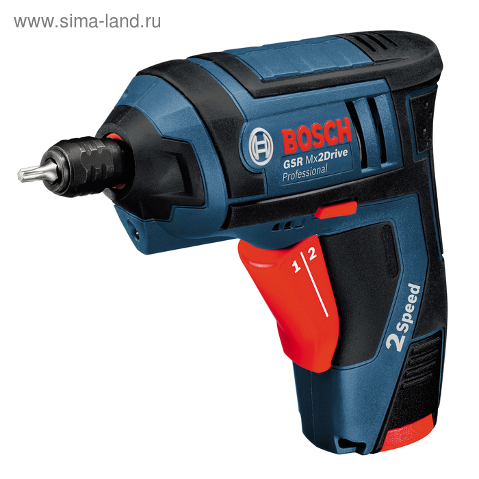 Электроотвертка Bosch GSR Mx2Drive (06019A2101), 3.6 В, 2 скорости, 150/580 об/мин. 
Электроотвертка Bosch GSR Mx2Drive (06019A2101), 3.6 В, 2 скорости, 150/580 об/мин.
