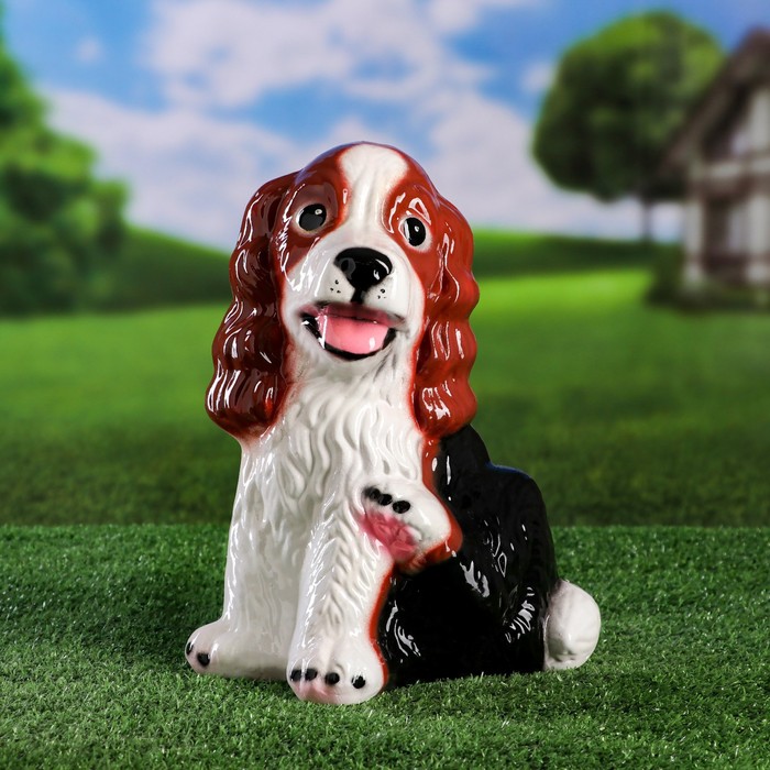 Садовая фигура "Спаниэль", разноцветная, 30 см, микс 
Садовая фигура "Спаниэль", разноцветная, 30 см, микс