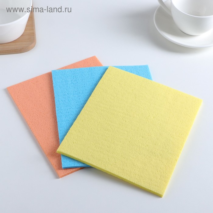 Набор салфеток, 15×18 см, целлюлоза, 3 шт
Набор салфеток, 15×18 см, целлюлоза, 3 шт