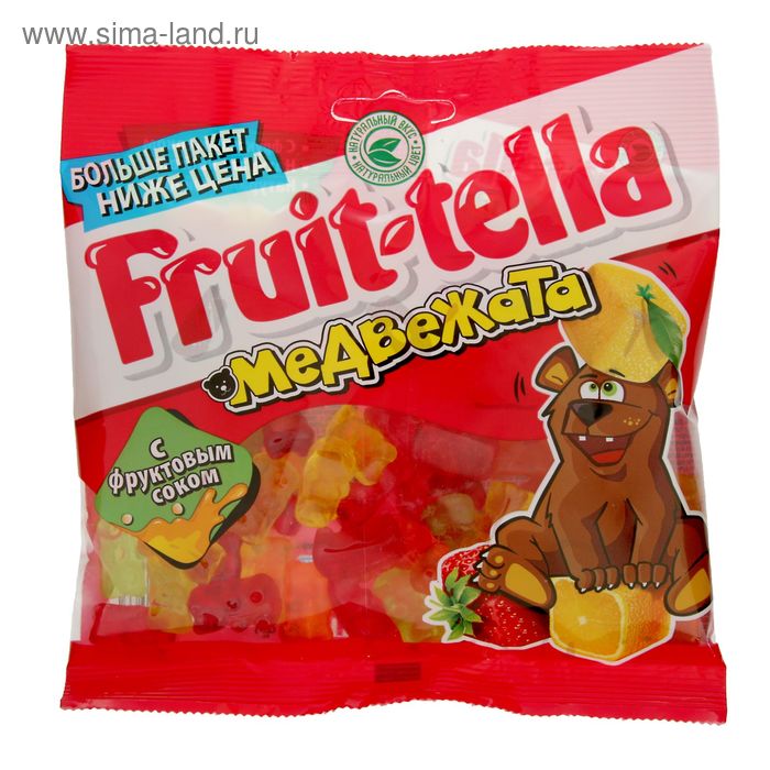 Мармелад Fruittella "Медвежата" с фруктовым соком, 150 г
Мармелад Fruittella "Медвежата" с фруктовым соком, 150 г