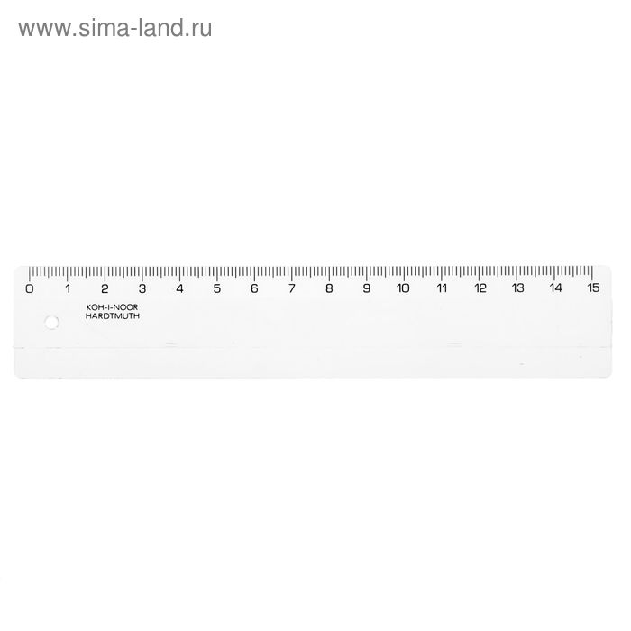 Линейка 15 см, Koh-I-Noor 7425/00, прозрачная
Линейка 15 см, Koh-I-Noor 7425/00, прозрачная