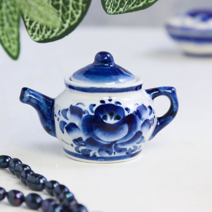 фото Чайник «сувенирный», 4×4×6 см, гжель