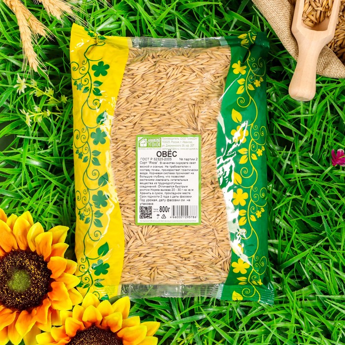 Семена Овес, 0,8 кг
Семена Овес, 0,8 кг