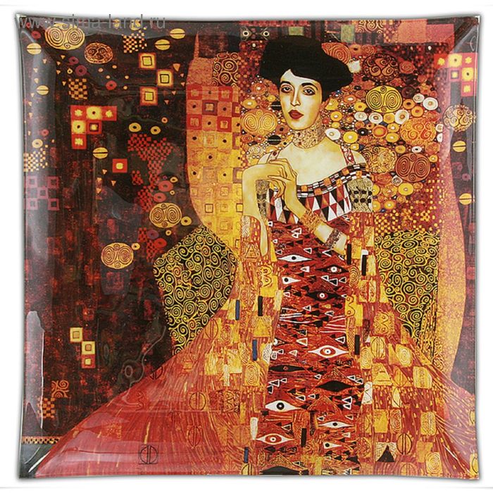 фото Тарелка квадратная «золотая адель», 25х25 см carmani.pl