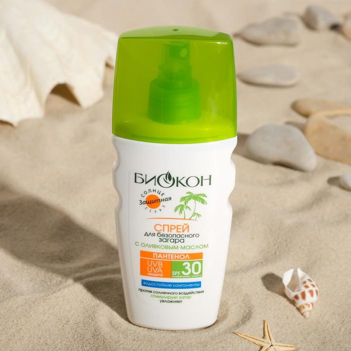Спрей для безопасного загара Биокон SPF-30 "Оливковое масло", 160 мл
Спрей для безопасного загара Биокон SPF-30 "Оливковое масло", 160 мл