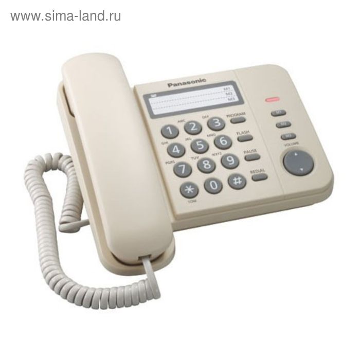 Телефон проводной Panasonic KX-TS2352RUJ бежевый
Телефон проводной Panasonic KX-TS2352RUJ бежевый