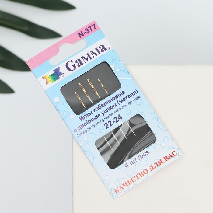 Иглы швейные для гобелена №22/24, d = 0,8/0,9 мм, с золотым двойным ушком, скруглённое остриё, 4 шт, N-377
Иглы швейные для гобелена №22/24, d = 0,8/0,9 мм, с золотым двойным ушком, скруглённое остриё, 4 шт, N-377