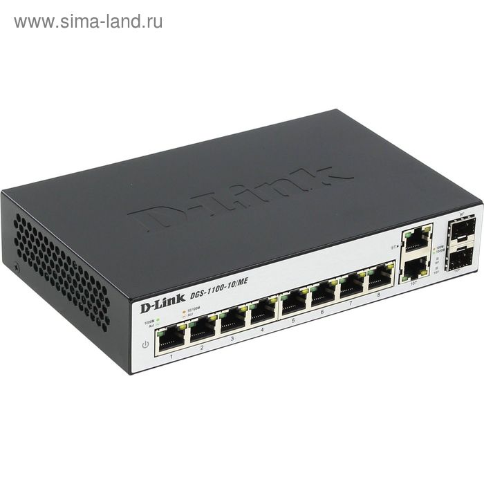 Коммутатор D-Link DGS-1100-10/ME/A1A настраиваемый настольный 8x10/100/1000BASE-T
Коммутатор D-Link DGS-1100-10/ME/A1A настраиваемый настольный 8x10/100/1000BASE-T