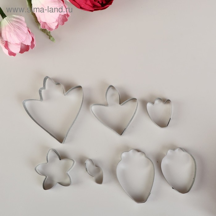 Форма для вырубки (каттер) "Пион малый" К-0015 (набор 7 деталей)
Форма для вырубки (каттер) "Пион малый" К-0015 (набор 7 деталей)