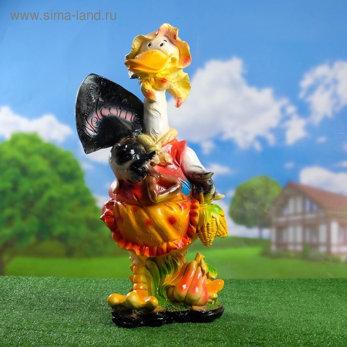 Садовая фигура "Гусь welcome" большой 20х30х68см
Садовая фигура "Гусь welcome" большой 20х30х68см