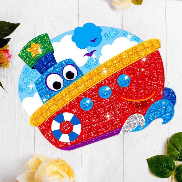 Мозаика стикерная форменная «Кораблик». Набор для творчества
Мозаика стикерная форменная «Кораблик». Набор для творчества