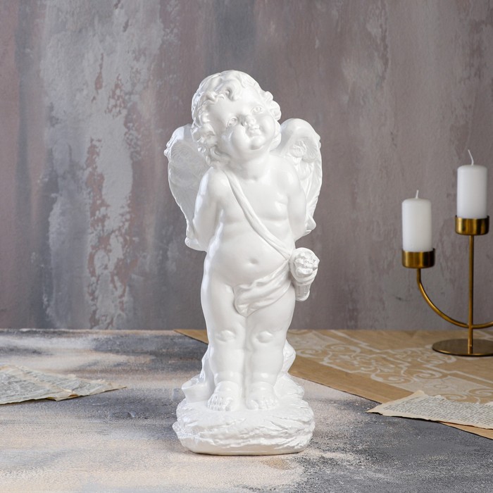 Статуэтка "Амур", белая, гипс, 40 см
Статуэтка "Амур", белая, гипс, 40 см