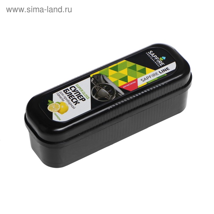 Губка для приборной панели Супер Блеск Sapfire с ароматом лимона 
Губка для приборной панели Супер Блеск Sapfire с ароматом лимона