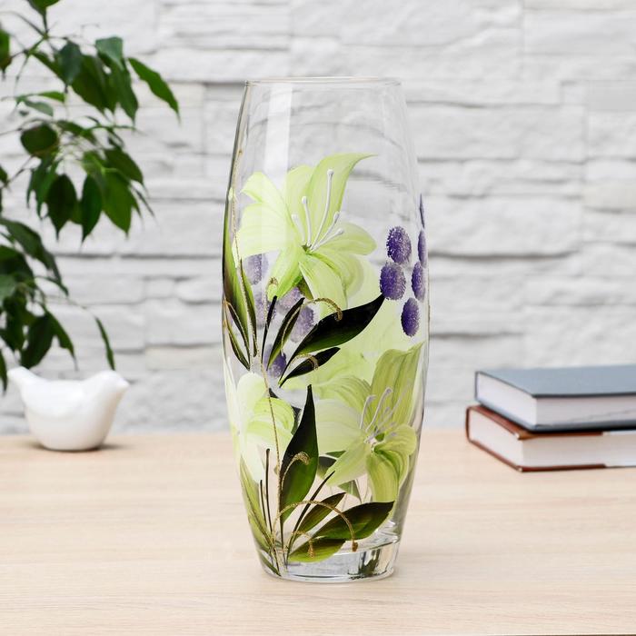 Ваза "Букет лилии" овал d-7,5см; 10х26 см
Ваза "Букет лилии" овал d-7,5см; 10х26 см