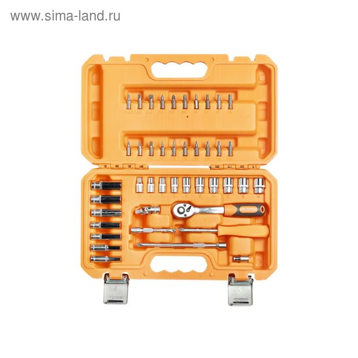 Набор головок и принадлежностей 1/4" 43 предмета в пластиковом кейсе AT-43-01 Airline
Набор головок и принадлежностей 1/4" 43 предмета в пластиковом кейсе AT-43-01 Airline