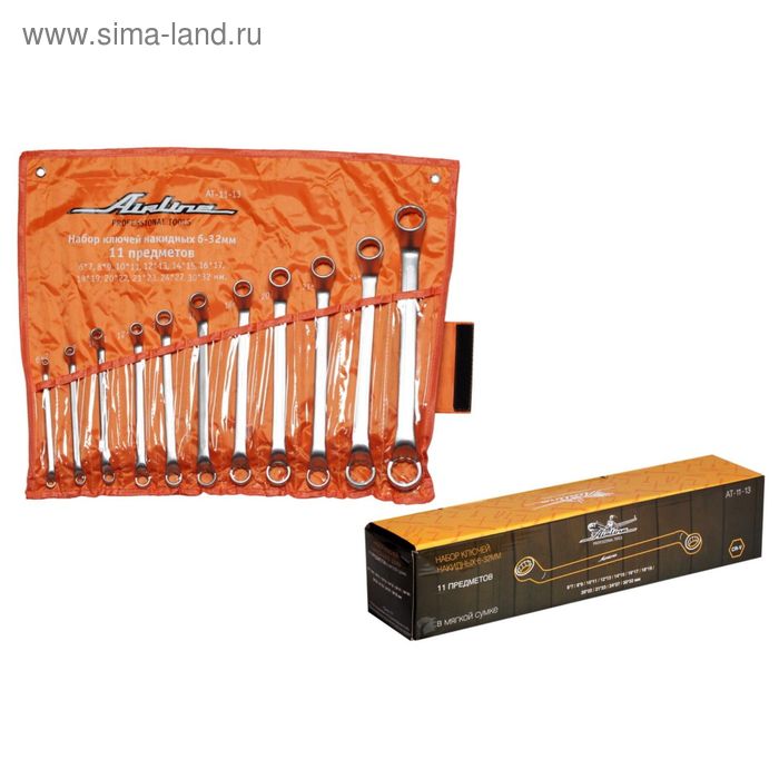 Набор ключей накидных 6-32мм 11 предметов в мягкой сумке AT-11-13 Airline
Набор ключей накидных 6-32мм 11 предметов в мягкой сумке AT-11-13 Airline