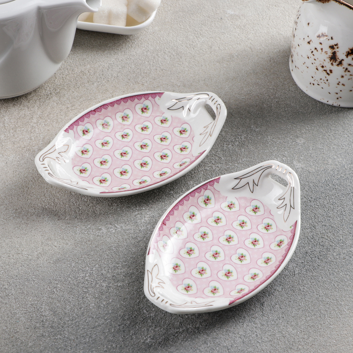 Набор подставок для чайных пакетиков, 2 предмета, с ручками
Набор подставок для чайных пакетиков, 2 предмета, с ручками