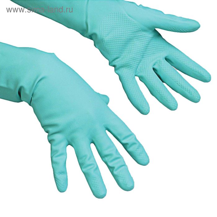фото Перчатки vilenda для профессиональной уборки, многоцелевые, размер м, цвет зелёный vileda professional