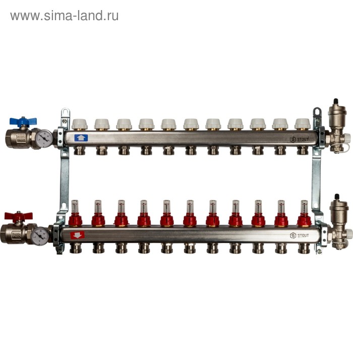 Коллекторная группа STOUT SMS 0907 000011, 1"х3/4", 11 выходов, с расходомерами, нерж. сталь
Коллекторная группа STOUT SMS 0907 000011, 1"х3/4", 11 выходов, с расходомерами, нерж. сталь