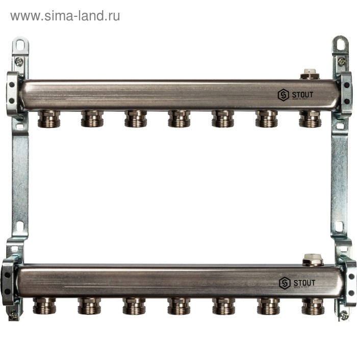 Коллектор STOUT SMS 0923 000007, нержавеющая сталь для радиаторной разводки 7 выходов
Коллектор STOUT SMS 0923 000007, нержавеющая сталь для радиаторной разводки 7 выходов